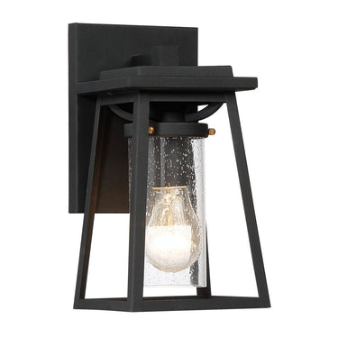 Great Outdoors 72711-66G Lanister Court 1 Light Outdoor Light in Coal W/Gold 1