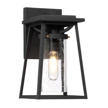 Great Outdoors 72712-66G Lanister Court 1 Light Outdoor Light in Coal W/Gold 1