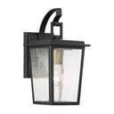 Great Outdoors 72751-66G Cantebury 1L Od Wall Mount Cast Aluminum + Glass in Coal W/Gold 1
