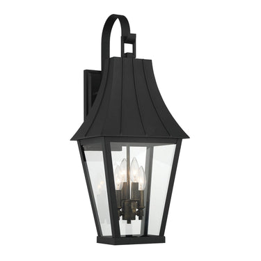 Great Outdoors 72783-66G Chateau Grande 4 Lts Outdoor Wall in Coal W/Gold 1