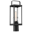 Great Outdoors 73166-66 Sullivans Landing 1 Light Outdoor Post Lantern in Sand Coal 1