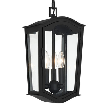 Great Outdoors 73204-66 Houghton Hall 3 Light Outdoor Chain Hung in Sand Coal 1