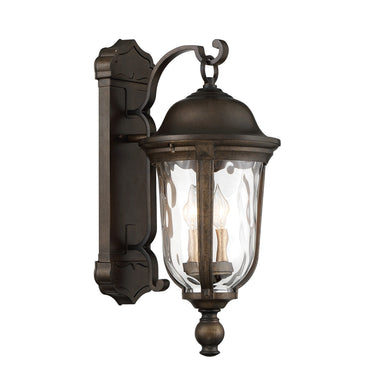 Great Outdoors Havenwood 3 Light Outdoor Wall Mount - 73243-748 1