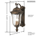 Great Outdoors Havenwood 4 Light Outdoor Wall Mount - 73244-748 3