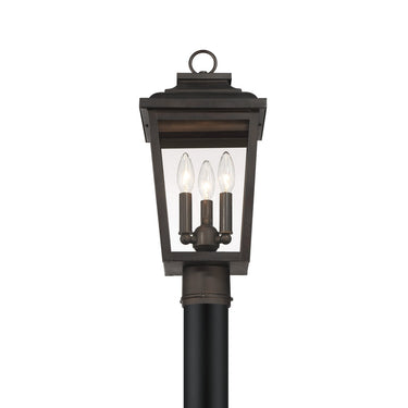 Great Outdoors Irvington Manor 3 Light Post Mount Mount - 72176-189-C 1