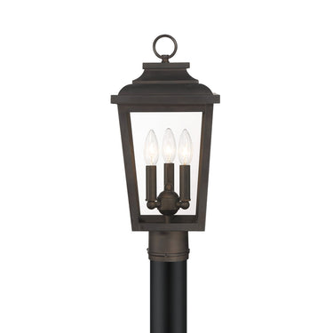 Great Outdoors Irvington Manor 3 Light Post Mount Mount - 72176-189-C 