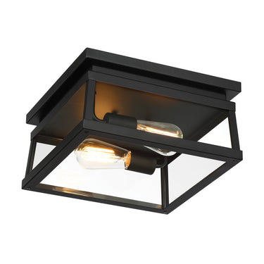 Great Outdoors Isla Vista 2 Light Outdoor Flush Mount - 73217-66A 1