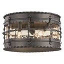 Great Outdoors Mallorca 3 Light Flush Mount - 8889-A39 