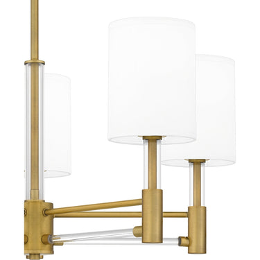 Gretchen 5 Light Chandelier in Aged Brass 2