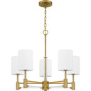 Gretchen 5 Light Chandelier in Aged Brass 4
