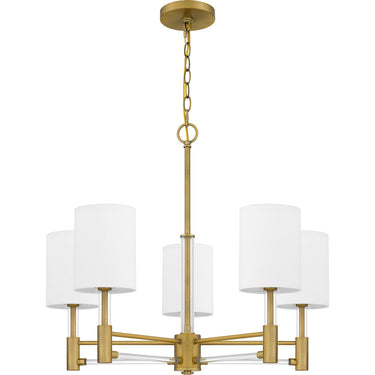 Gretchen 5 Light Chandelier in Aged Brass 4