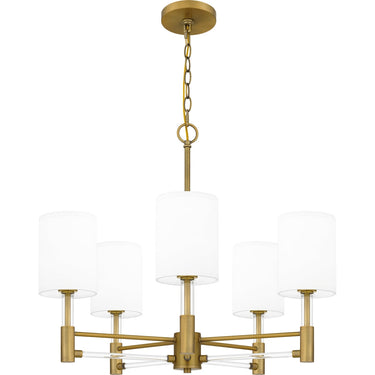 Gretchen 5 Light Chandelier in Aged Brass 5