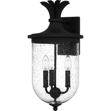 Havana 3 Light Outdoor Wall Sconce in Earth Black 1