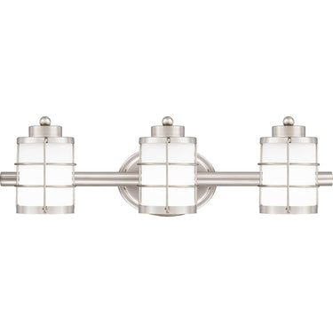Hazlett 3 Light Bath Light in Brushed Nickel 1
