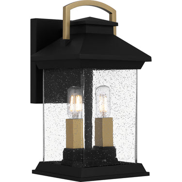 Henderson HND8206EK 2 Light Outdoor Wall Sconce in Earth Black 1
