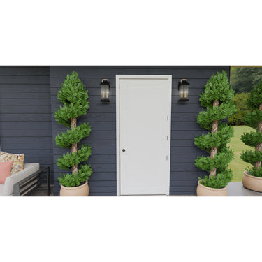 Henderson HND8306EK 2 Light Outdoor Wall Sconce in Earth Black 1