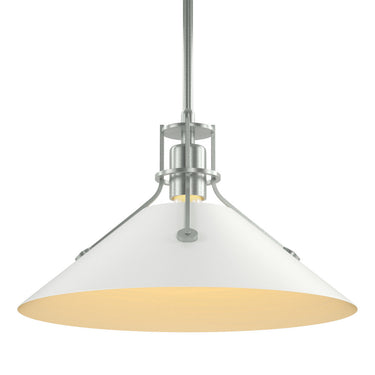 Henry Medium Steel Shade Pendant 16
