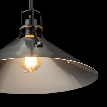 Henry Medium Steel Shade Pendant 2