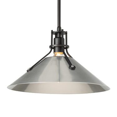Henry Medium Steel Shade Pendant 5