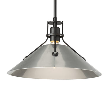 Henry Medium Steel Shade Pendant 7
