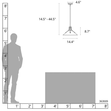 Henry Outdoor Pendant with Glass Medium 4
