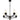 Hillside 5 Light Chandelier in Matte Black 6