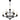 Hillside 9 Light Chandelier in Matte Black 6
