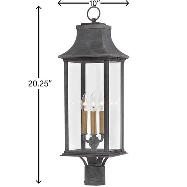 Hinkley Adair Outdoor Large Post Mount Lantern Alternative Image 1