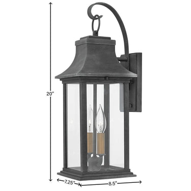 Hinkley Adair Outdoor Medium Wall Mount Lantern - Alternative Image 2934DZ Alternative Image 1