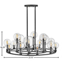 Hinkley Alchemy Large Single Tier Chandelier Alternative Image 1