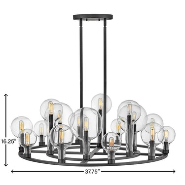 Hinkley Alchemy Large Single Tier Chandelier Alternative Image 1