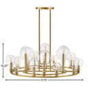 Hinkley Alchemy Large Single Tier Chandelier Alternative Image 4