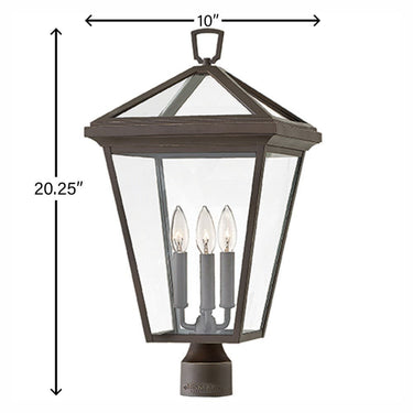 Hinkley Alford Place Alternative Image 12V LED Outdoor Medium Post Mount Lantern Alternative Image 5