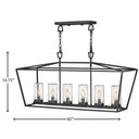 Hinkley Alford Place Alternative Image 12V LED Outdoor Medium Six Light Linear Pendant Alternative Image 1