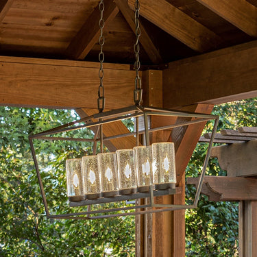 Hinkley Alford Place Alternative Image 12V LED Outdoor Medium Six Light Linear Pendant Alternative Image 7