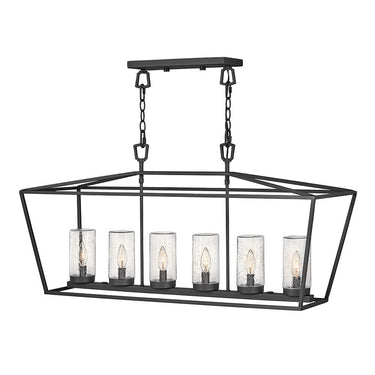 Hinkley Alford Place 12V LED Outdoor Medium Six Light Linear Pendant 