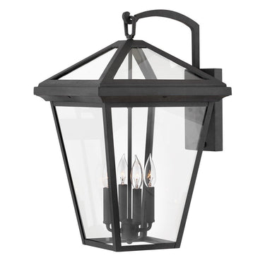 Hinkley Alford Place LED Outdoor Large Wall Mount Lantern in Museum Black Finish 