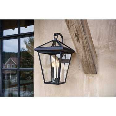 Hinkley Alford Place LED Outdoor Large Wall Mount Lantern in Oil Rubbed Bronze Finish Alternative Image 3