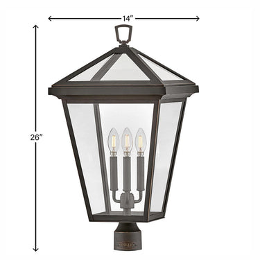 Hinkley Alford Place Outdoor Large Post Mount Lantern Alternative Image 8
