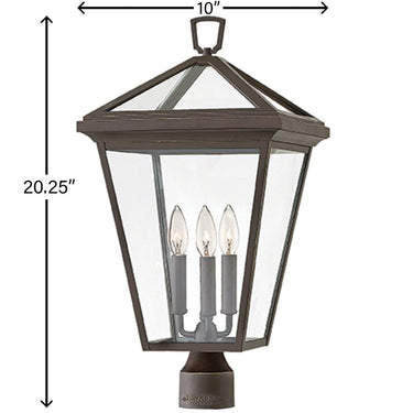 Hinkley Alford Place Outdoor Medium Post Mount Lantern Alternative Image 4