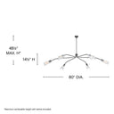 Hinkley Altman Extra Large Low Profile Chandelier - HL48306 Alternative Image 1