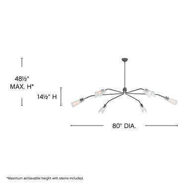 Hinkley Altman Extra Large Low Profile Chandelier - HL48306 Alternative Image 1
