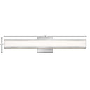 Hinkley Alto Large LED Vanity Wall Sconce - HL51403 Alternative Image 8