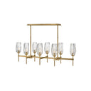 Hinkley Ana Medium Eight Light Linear Pendant Alternative Image 1