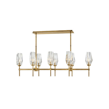 Hinkley Ana Medium Eight Light Linear Pendant Alternative Image 2