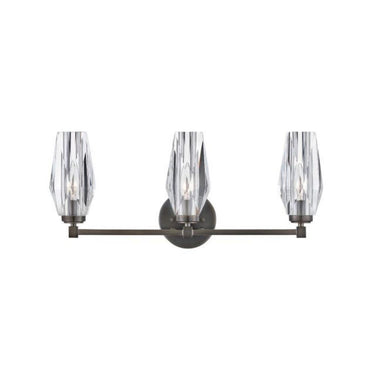 Hinkley Ana Medium Three Light Vanity Wall Sconce in Black Oxide Finish 