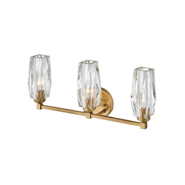 Hinkley Ana Medium Three Light Vanity Wall Sconce in Heritage Brass Finish Alternative Image 2