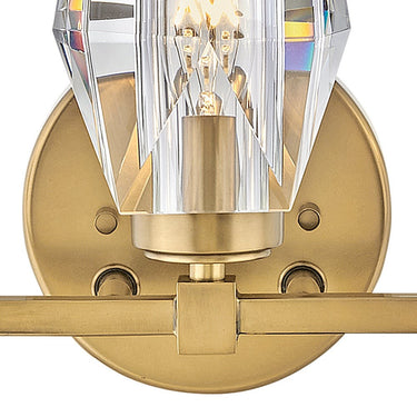 Hinkley Ana Medium Three Light Vanity Wall Sconce in Heritage Brass Finish Alternative Image 4