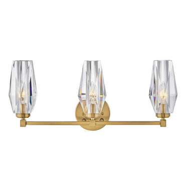 Hinkley Ana Medium Three Light Vanity Wall Sconce in Heritage Brass Finish 