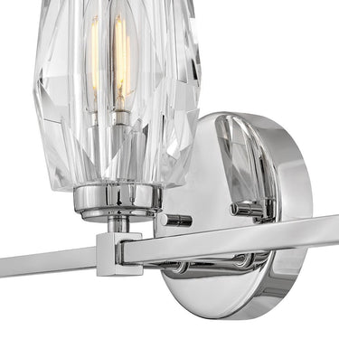 Hinkley Ana Medium Three Light Vanity Wall Sconce in Polished Nickel Finish Alternative Image 4